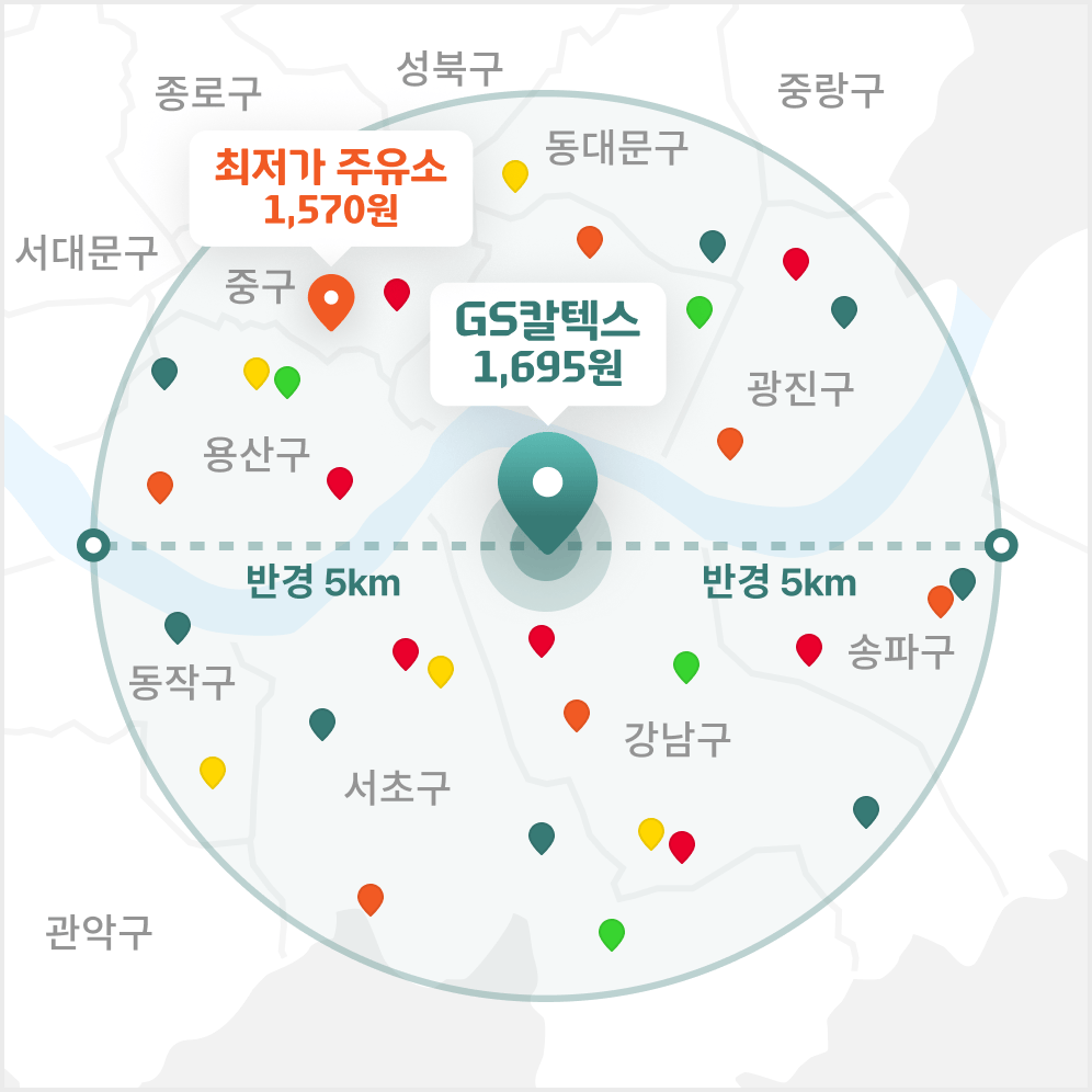 내 주변 5km 예시