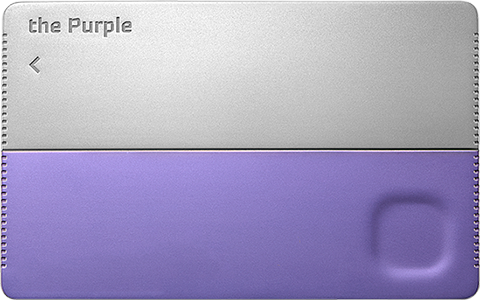 the Purple(항공 마일리지형/리워드 쿠폰형) 카드 플레이트